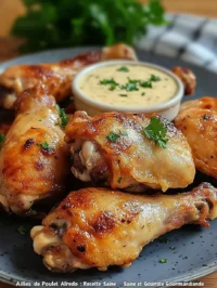 Ailes de Poulet Alfredo : Recette Saine et Gourmande