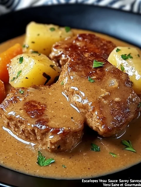 Escalopes-de-Veau-Sauce-Savoyarde-Version-Saine