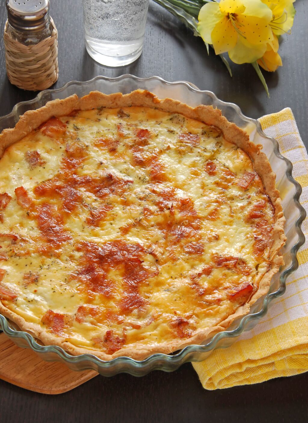 Quiche aux Poireaux et au Saumon Fumé