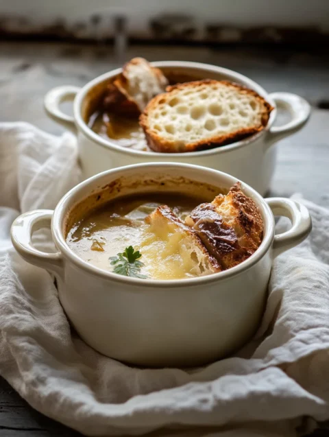 Soupe à lOignon Française – Une Version Saine et Délicieuse