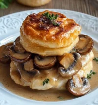 Vol-au-Vent au Poulet et Champignons