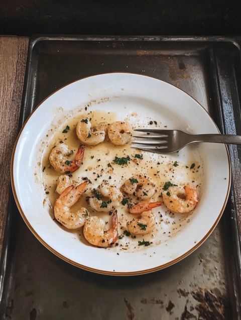 Crevettes Rôties à l’Ail et au Parmesan : Une Recette Saine et Délicieuse